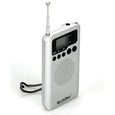 China Professional Kchibo Factory Price LCD Display Mini Pocket AM Fm DSP Stereo Radio Stereo Radio Receiver for sale