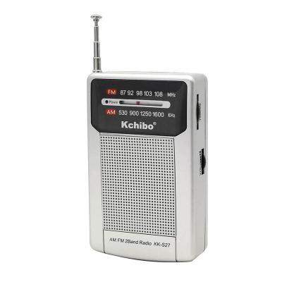 China Bolsillo 2022 Fashionable Kchibo KK-27 AM FM Mini Pocket Portable Radio FM AM Radio Portable Radio Bolsillo 2022 for sale