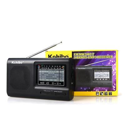 China Portable Radio FM Switch MW World Band Low Noise Receiver With MP3 Player And Stereo Sound for sale