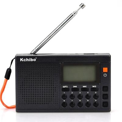 China 2020 clock display home radio am fm style portable radio rechargeable with MP3 player USB TF LCD screen display for sale