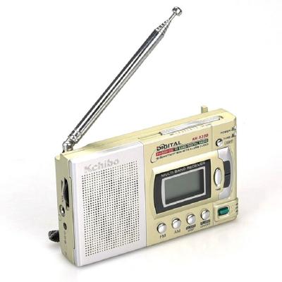 China Kchibo High Sensitivity Switch 33 Display World Digital Radio Multiband Clock Radio KK-939B for sale