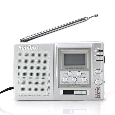 China High Sensitivity High Selectivity FM/MW/SW 9 Band Radio With Clock And Digital Display for sale