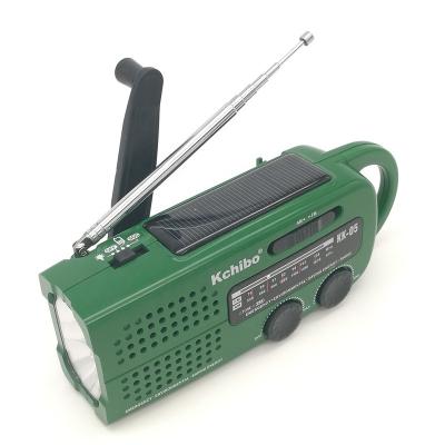 China Solar Panel Weather Radio Lightweight Radio With Hand Crank Am/fm Solar Powered Radio With Torch for sale