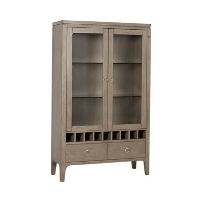 China New Solid Wood Type Modern Minimalist Solid Wood Top Selling Wine Cabinet Manufacturers for sale