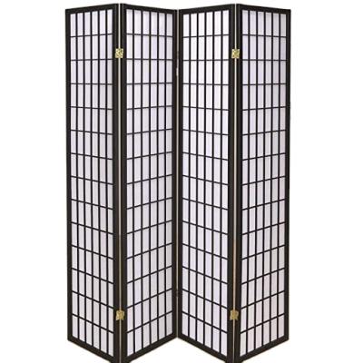 China Easy Installation Fold Down Decorative Shoji Screens India Room Divider Panel Screen Room Divider Black And Silver for sale