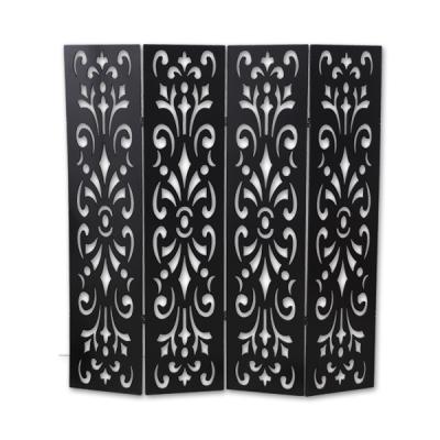 China Eco-friendly Decorative White Room Divider Screen Wood Hanging Room Divider for sale