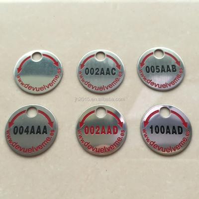 China Custom Engraved Europe Stainless Steel Logo Number Hanging Tags for sale