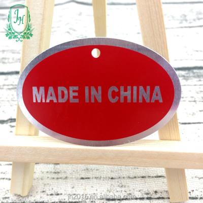 China China made in china printed logo aluminum industrial silk printing nameplate for sale