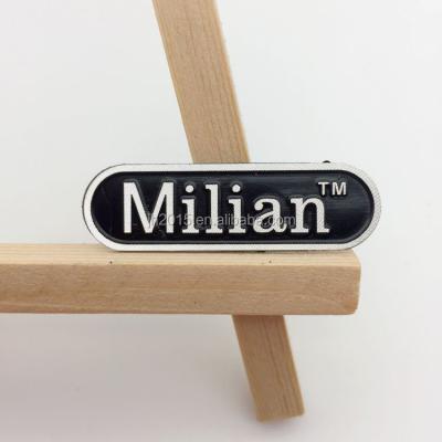 China Europe Brushed Type and 3M Adhesive Back Custom Made Embossed Aluminum Nameplate for sale