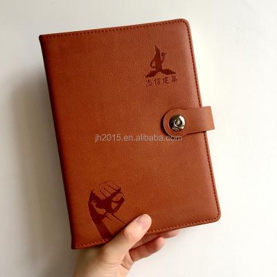 China A5 Hardcover Customized LOGO Printing PU Leather Office Notebook for sale