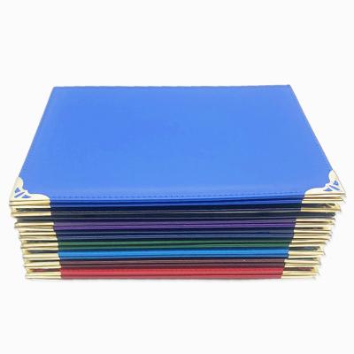 China Certificate Holder Blank PU Certificate Holder Leather Degree Folder Diploma Cover Ghana for sale