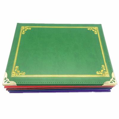 China High quality certificate holder a4 a5 leather pu diploma certificate folder/certificate holder for sale