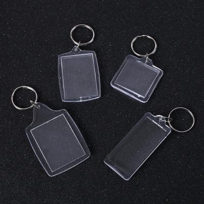 China Eco Friendly Make Your Own Universal White Transparent Printed Photo Frame Acrylic Key Chain for sale