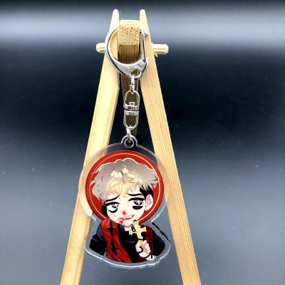 China Plastic Promotion Gift Charms Key Chain CMYK Acrylic Offset Printing Acrylic Charms for sale