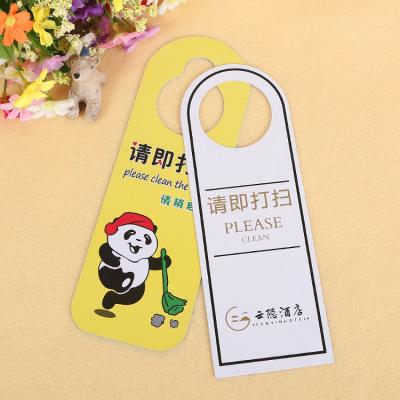 China Hotel/Shop/Club Factory Price Custom Plastic Hotel Do Not Touch PVC Door Hanger With Printing for sale