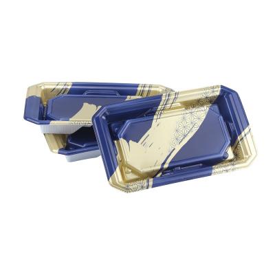 China Disposable Food Grade Plastic Containers Disposable Sushi To Go Box Rice Sushi Take Out Food Packaging Boxes for sale