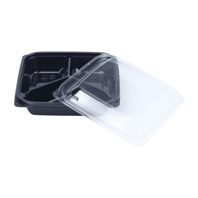 China Biodegradable Clear Disposable Plastic Fruit Salad Container Wholesale Plastic Fruit Square Container for sale