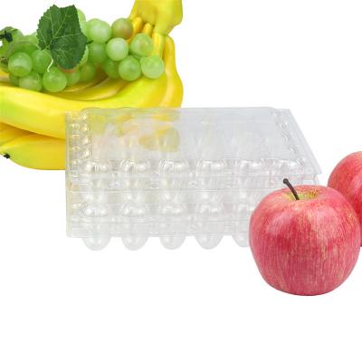 China Elegant Wholesale Transparent Recyclable Disposable 6x5 30 Holes Lay Plastic Quail Egg Tray for sale