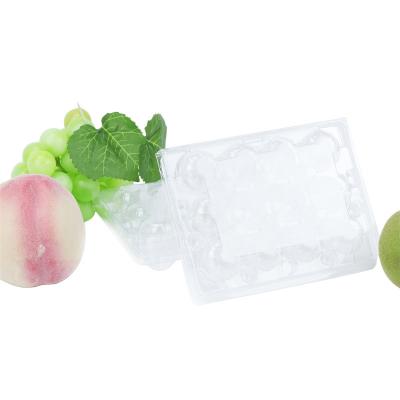 China Eco-friendly Customized Egg Tray Medium Size Clear Plastic Quail Egg Tray 12 Holes Stylish for sale