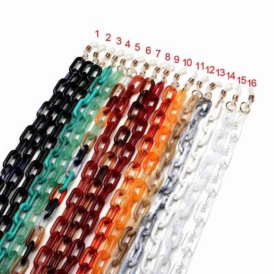 China Eyeglasses spare parts 2022 fashion glasses chain new sun acrylic glass frame thick chain chain for sale