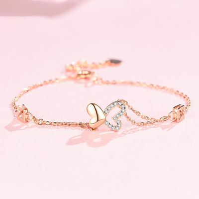 China Environmental Friendly Gold Plated Bracelet Women Gold Sterling Silver 925 Jewelry Fashion Women Charm Bracelet for sale