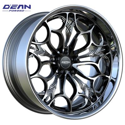 China Drive Car DEAN 2001P2 2 Pieces Forged 6061-T6 Aluminum Alloy Custom Wheels 18 19 20 21 22 23 24 Inch Touring Car Wheels for sale