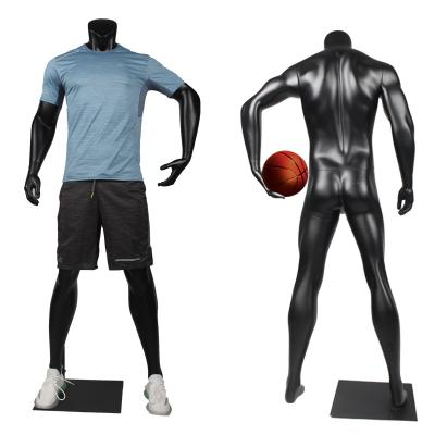 China Other Sports T-shirts Shaping Sportswear Display Full Body Male Muscular Mannequin With Basketball for sale