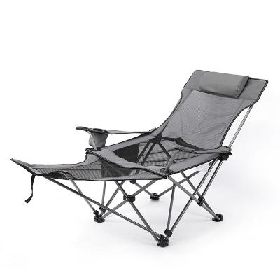 China Modern Leisure Beach Chair Sun Chair Recliner Simple Outdoor Gray Gray Modern Furniture for sale