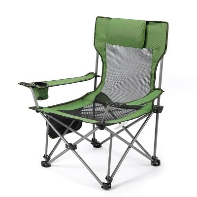 China Modern Outdoor Short Folding Recliner Mesh Chair Beach Chair Portable Picnic Chair for sale