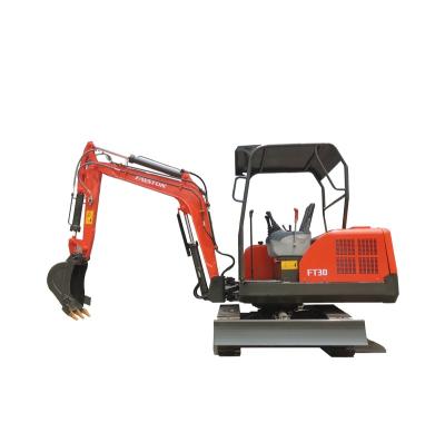 China Building Material Shops Domestic Use Fayston Low Price 3 Ton Mini Excavator FT30 Small Excavator For Sale In China for sale