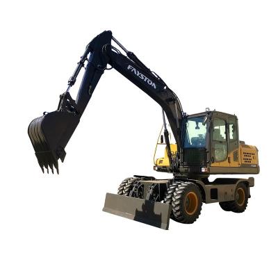 China Building Material Shops 2021 Brand New Full Wheel Hydraulic Excavator With Bucket for sale