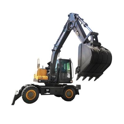 China Powerful And Efficient Direct Wheel Building Material Shops Factory Excavator With Cummins Engine for sale