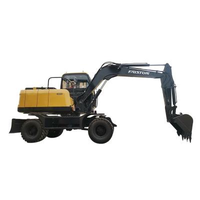 China Building Material Shops China Top Factory 7 Ton Mini Wheel Excavator Designed By Doosan for sale