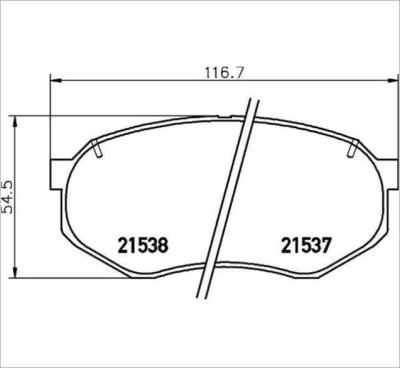 China GKP73009 GKP Brake Pad OEM A275 FOR Japanese Car TY 1000 (KP3_) for sale