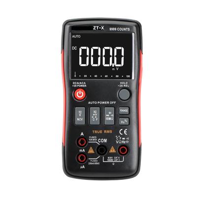 China True Auto / Manual 9999 Counts RMS Digital Multimeter With Current Analog Bar AC/DC Voltage Ammeter Ohmmeter ZT-X for sale