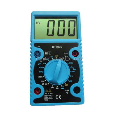 China DT700D Digital LCD Multimeter Buzzer Capacitance Volt Ohm AC/DC DMM DT700D Ampere Tester AC/DC DMM DT700D for sale