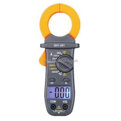 China Backlight Data Stand Up Auto Power Off Digital AC Clamp Meter SNT201 201 for sale