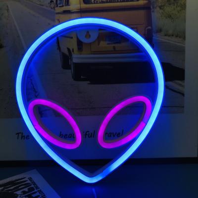 China USB Neon Light and Battery Operated Custom Hanging Neon Sign Bedroom Halloween Decoration LED Lighting for sale