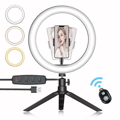 China Make Up Ring Lamp 10 Inch Cell Phone Led Fill Ring Light With Tripod Stand Lamp Camera Selfie Ringlight Stand for sale