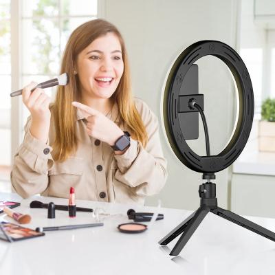 China Make Up Ring Lamp 10 Inch LED Ring Light For Makeup Photography Video for sale