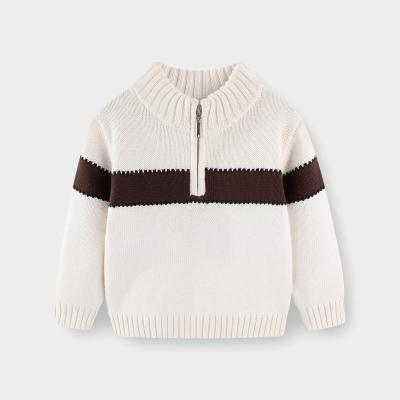 China Anti-pilling New Design Spring Relieve Organic Cotton Material Chunky Knit Baby Sweater Set For Baby Boy for sale