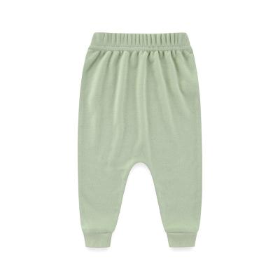 China 2022 New Baby Cotton Anti-wrinkle Elastic Yarn Soft And Comfortable 100% Organic Pants for sale