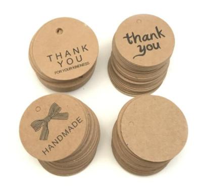 China Recyled Custom PRINTING Cheap Tag Paper Thank You Tags for sale