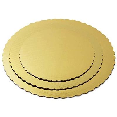 China New Recycled Materials Circle Plate Board Cardboard Round Cake Drum Base for sale