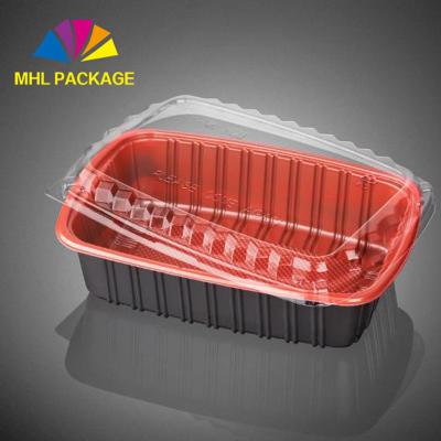 China Disposable Clear Hard Meal Prep Container Fast Food Takeaway Plastic Box for sale