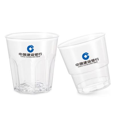 China Recyclable Custom Disposable Water Air Aviation PS Plastic Tasting Cup for sale