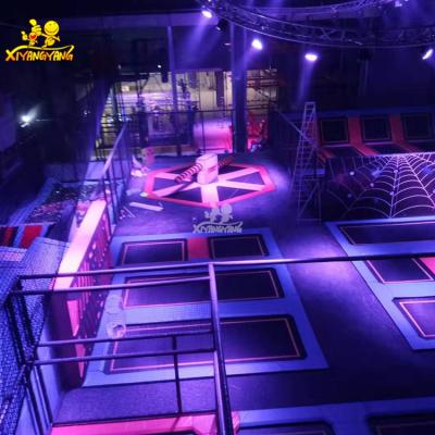 China Super Trampoline Park High Quality Adult Kids Play Equipment Indoor Trampoline Park With Foam Pit for sale