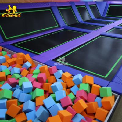 China 2019 ASTM Approved Popular Trampoline Park Commercial Indoor Bungee Jumping Kids Trampoline Park For Kids Customized for sale