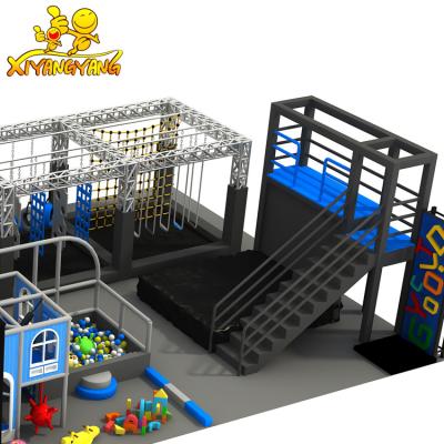 China Durable TUV ASTM ISO90001 Certificated Basketball Set Indoor Amusement Park Free Jumping Trampoline Park for sale