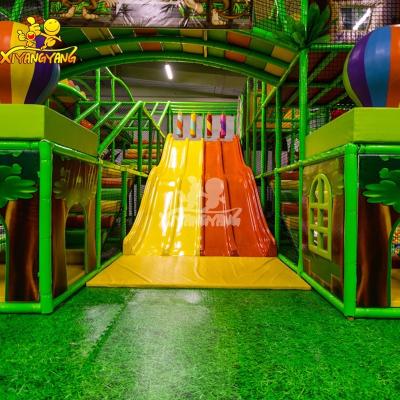 China Durable Funny Kids Indoor Playground Kids Soft Play Indoor Ground Equipment With Big Slides for sale